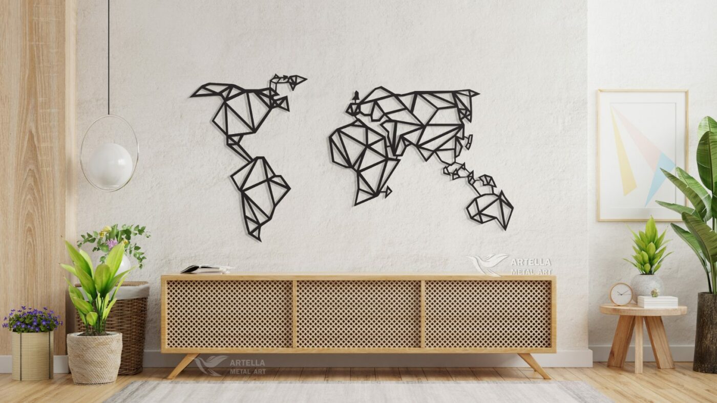 World Map Geometric - Figura 3