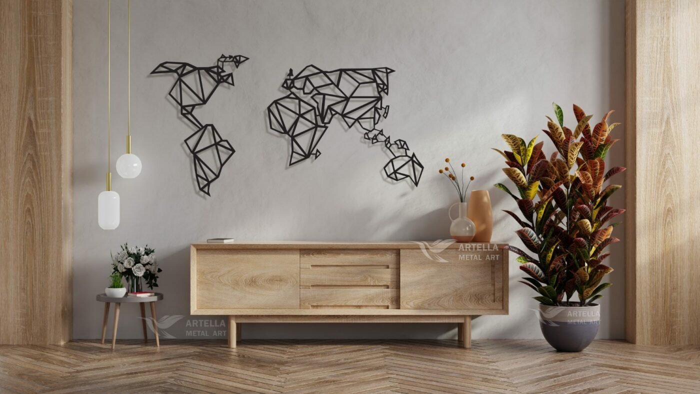 World Map Geometric - Figura 2