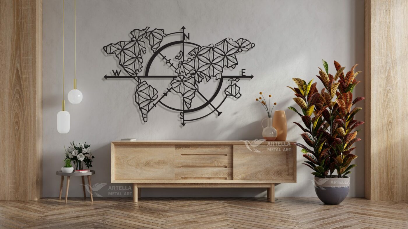 World Map Compass - Figura 3