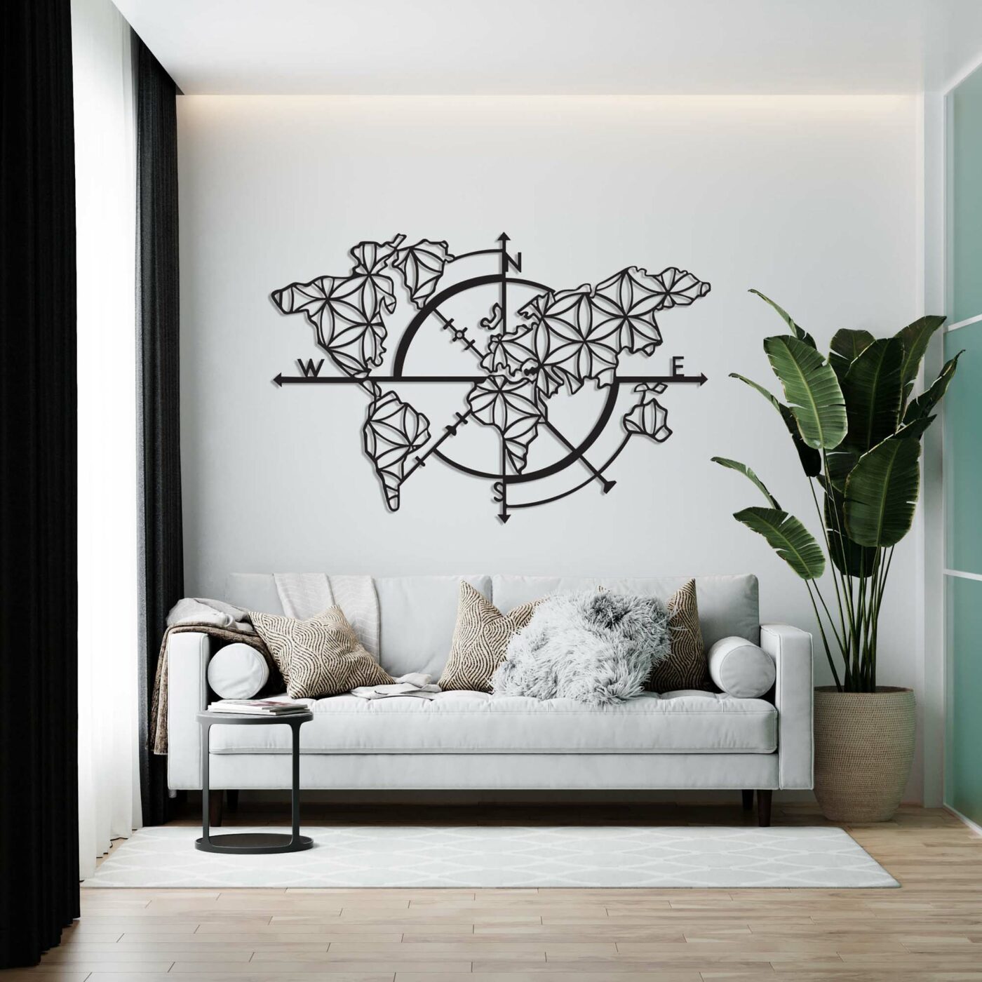 World Map Compass - Figura 2